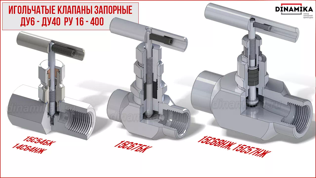 Резьбовые клапаны игольчатые муфтовые в Севастополе